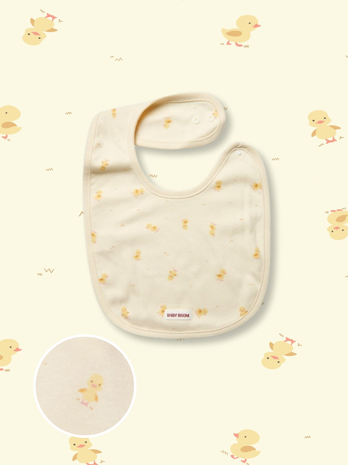 Newborn Cotton Bib - Cutie Little Duck (All Seasons)