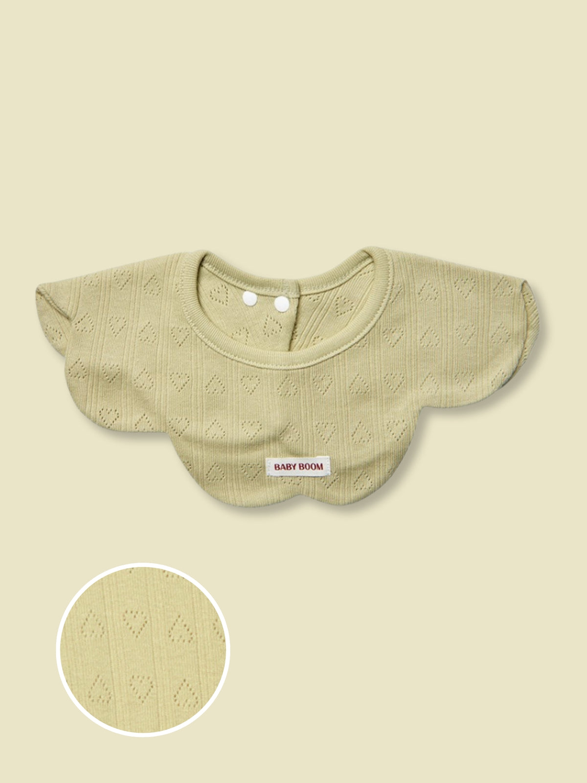 Newborn Cotton 360°Flower Shape Bib - Matcha (All Seasons)