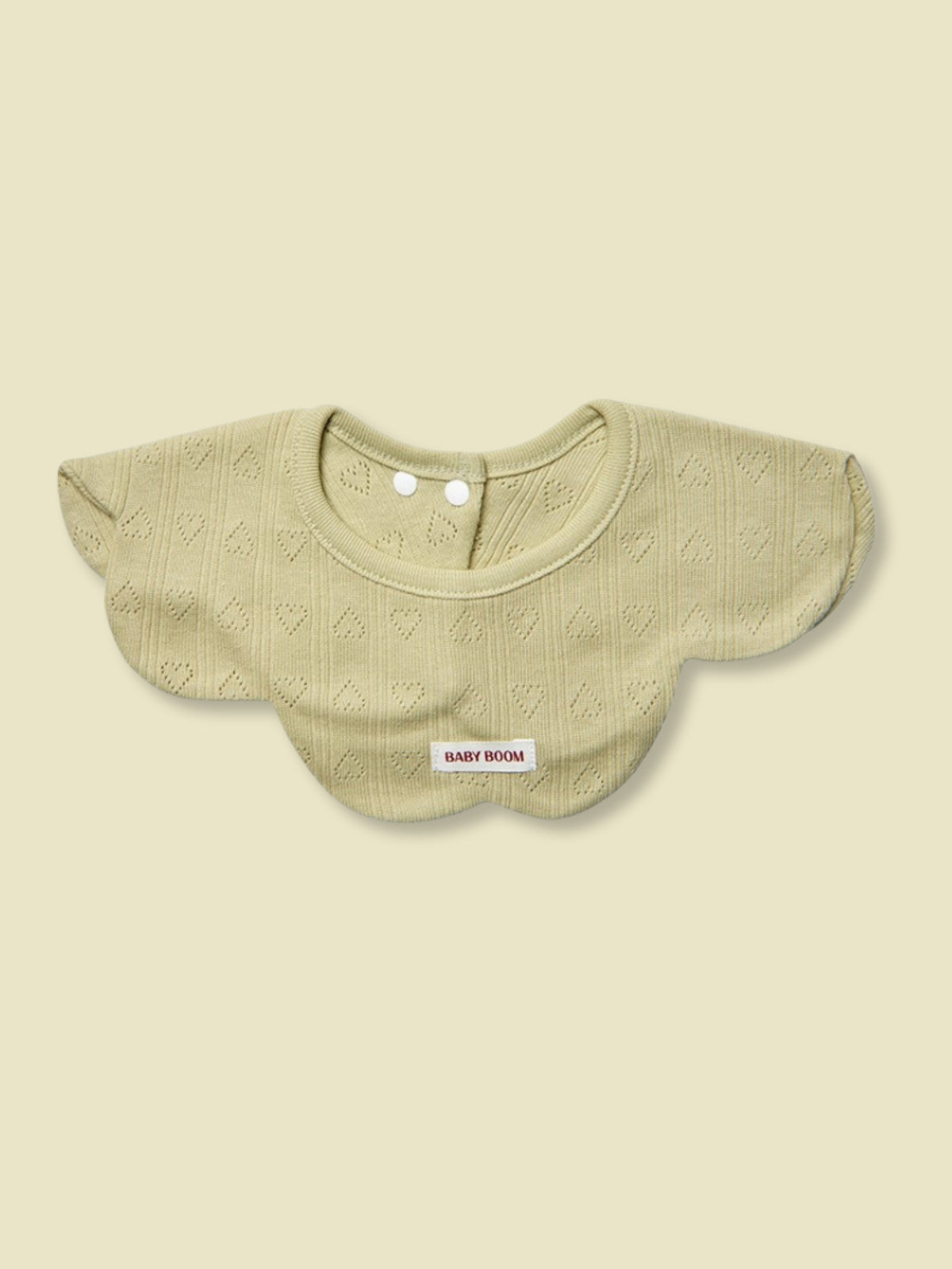 Newborn Cotton 360°Flower Shape Bib - Matcha (All Seasons)