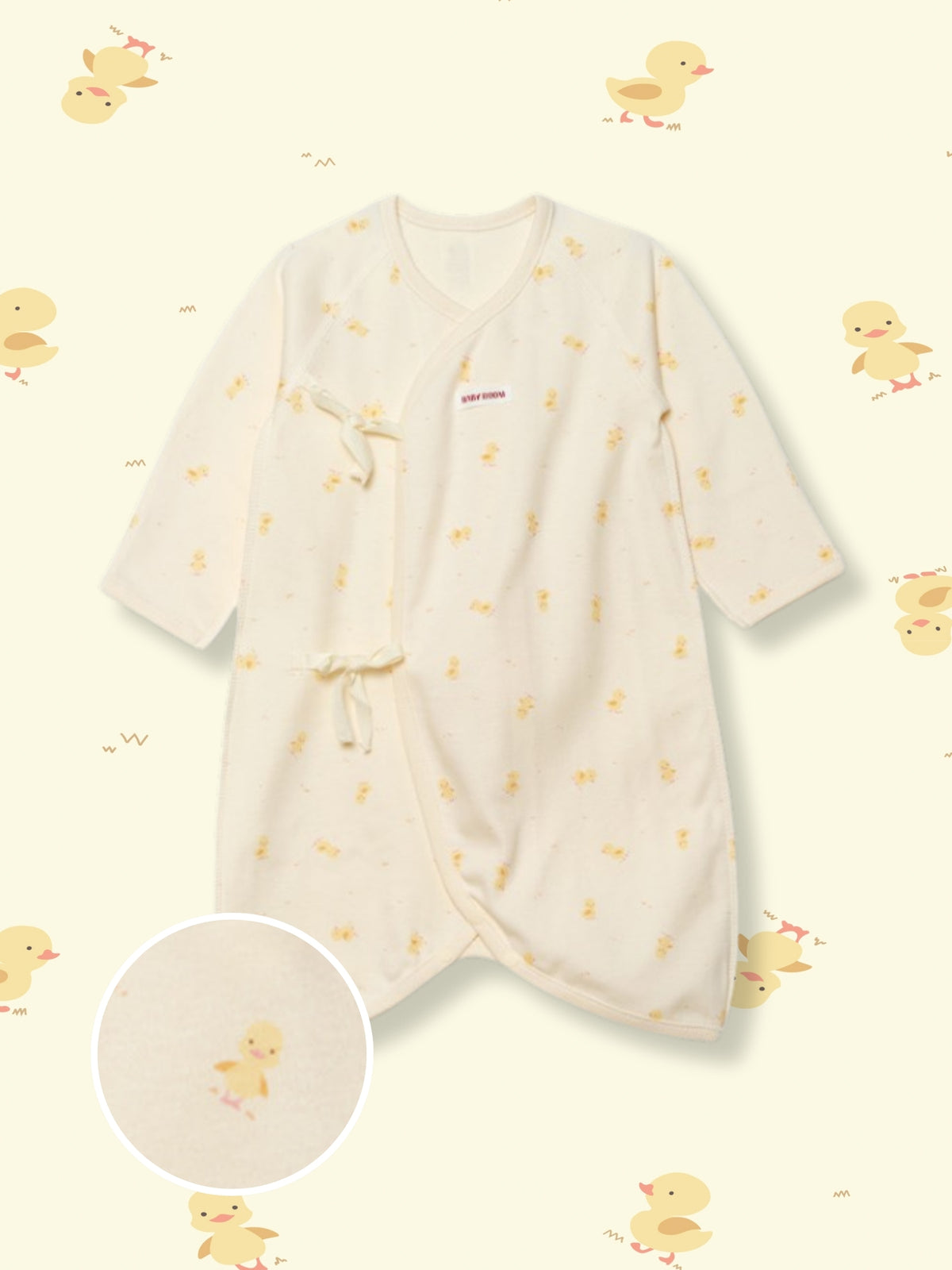 Newborn Cotton Wrap Romper - Cutie Little Duck (All Seasons)