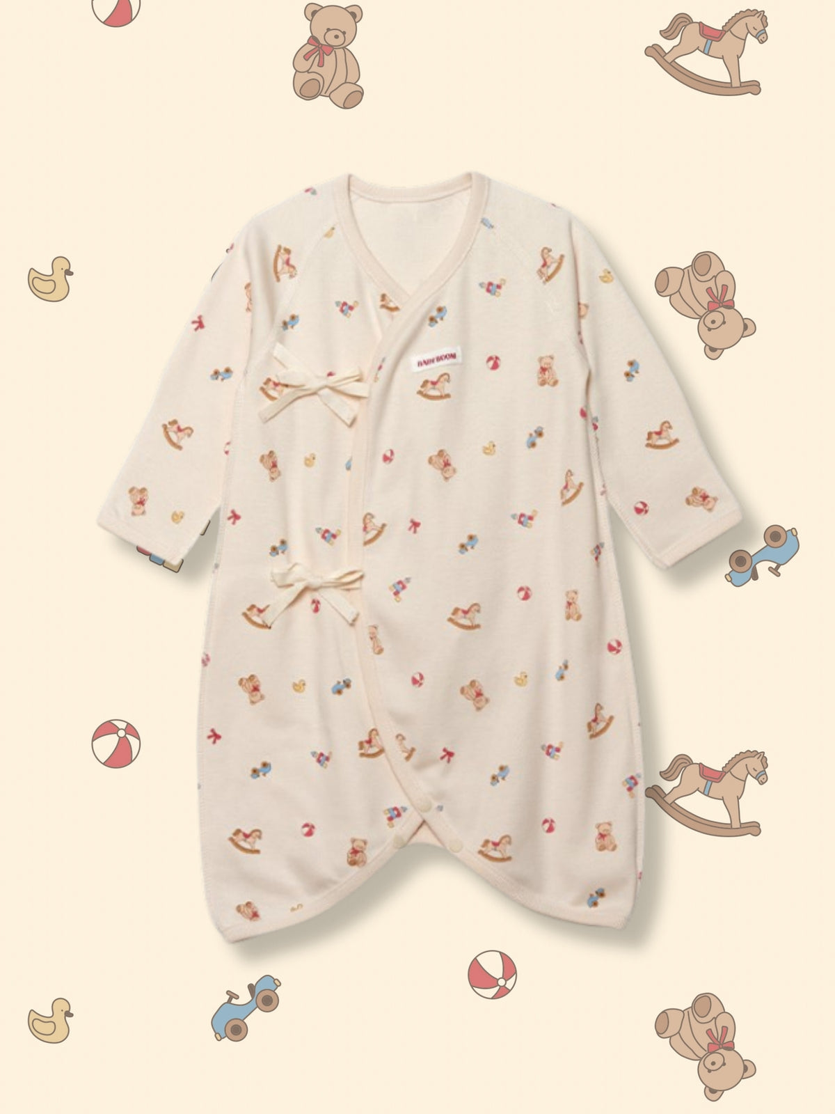 Newborn Cotton Wrap Romper - Toyz (All Seasons)