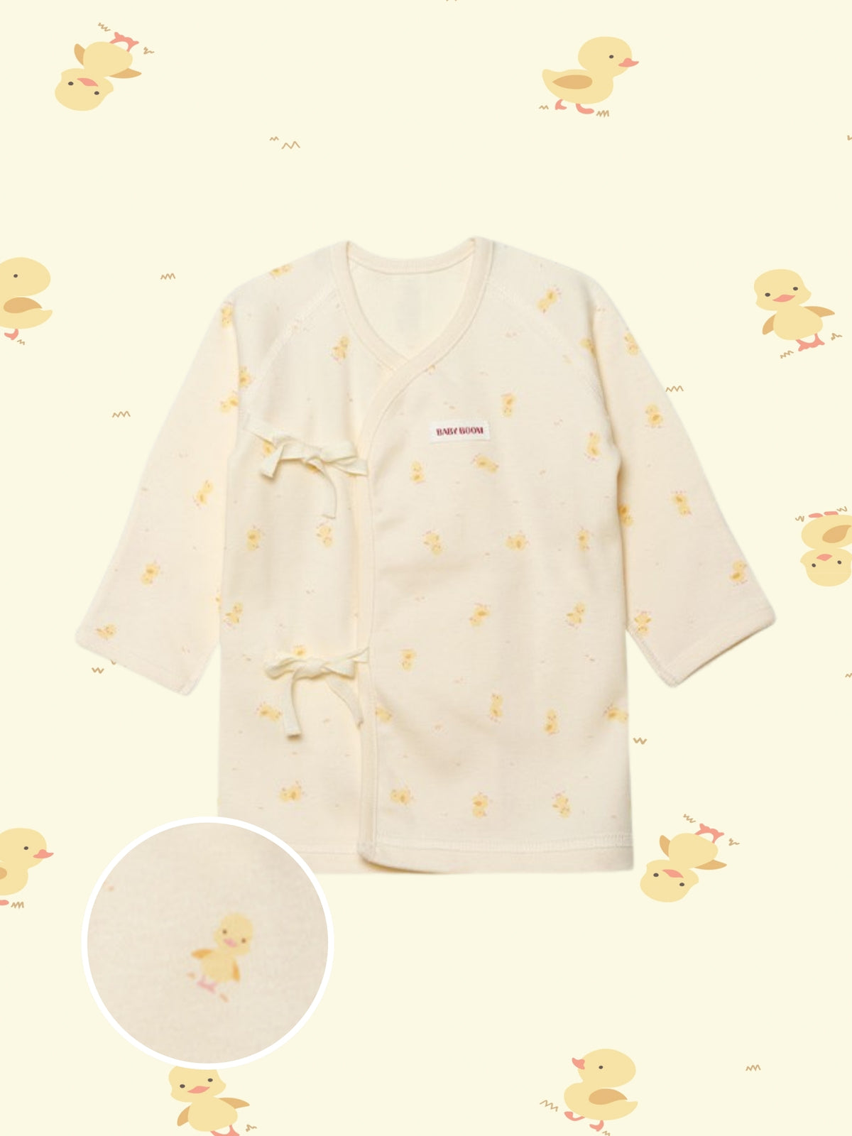Newborn Cotton Wrap Top - Cutie Little Duck (All Seasons)