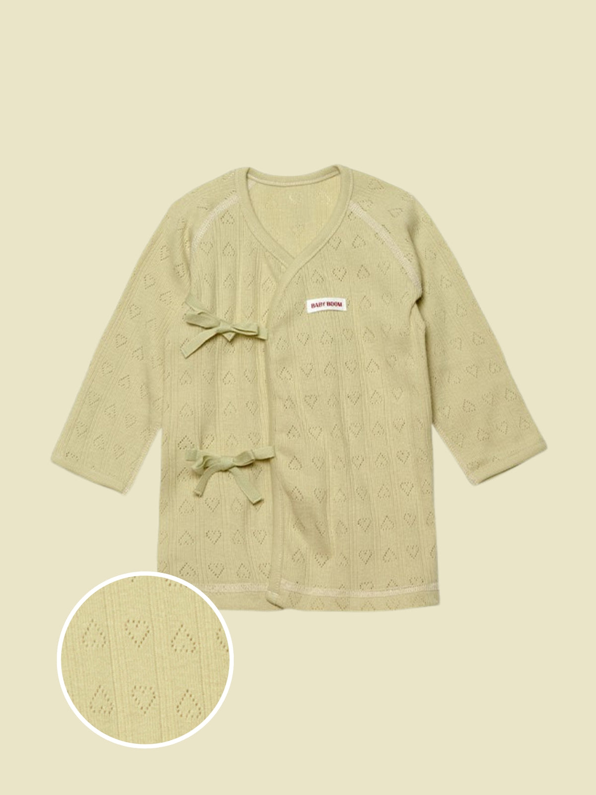 Newborn Cotton Wrap Top - Matcha (All Seasons)