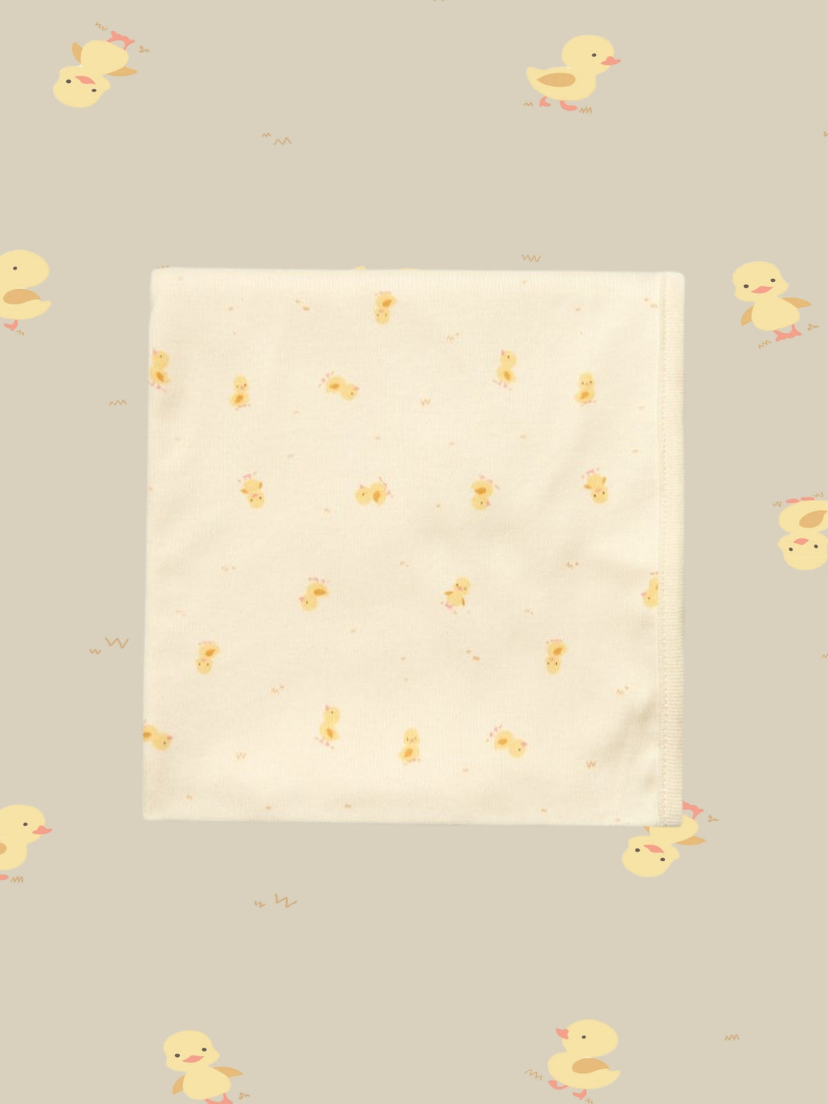 Newborn Cotton Swaddle Blanket - Cutie Little Duck (All Seasons)