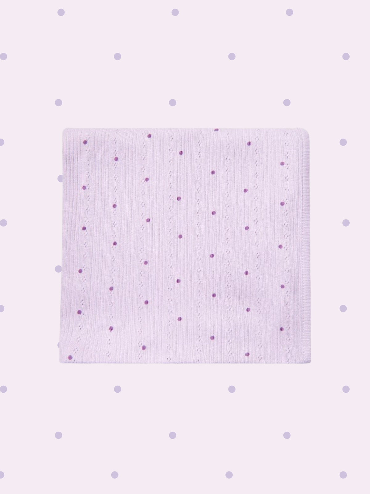 初生棉質包被 - 紫圓點 (四季)