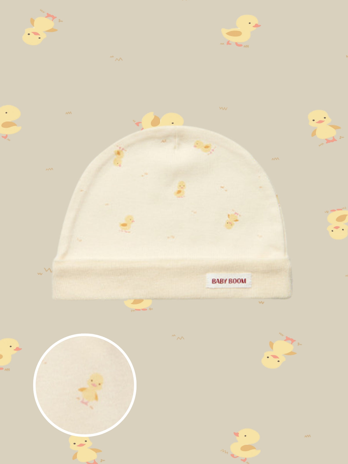 Newborn Cotton Bonnet - Cutie Little Duck (All Seasons)