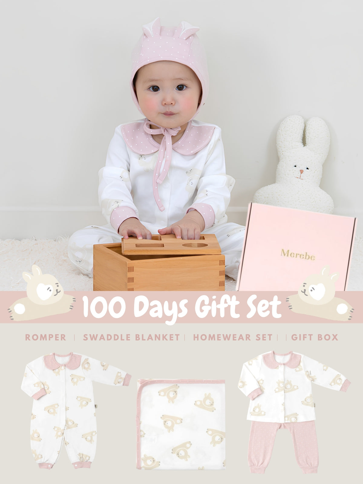 100 Days Gift Set - Hopping Bunny (All Seasons)