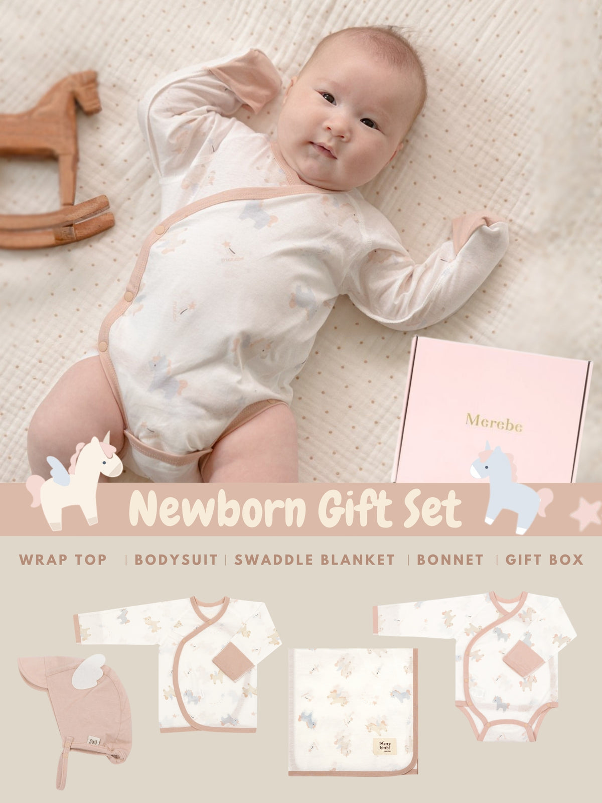 Newborn Gift Set - Baby Unicorn (All Seasons)