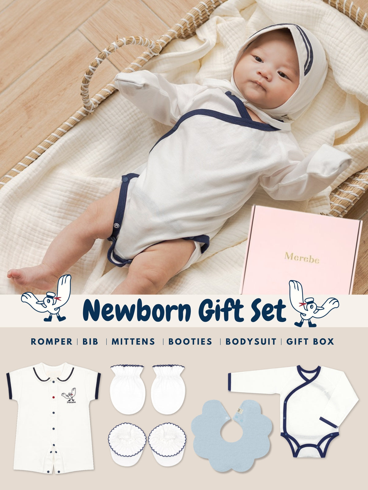 Newborn Gift Set - Marine Boy (Summer)