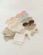100 Days / Newborn Gift Set (360°Flower Shape Baby Terry Bib) - 3 pcs