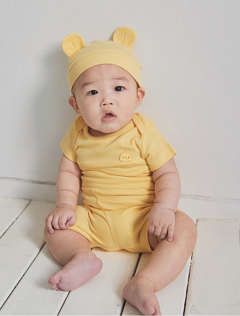 KRDY195 韓國 Baby&I 莫代爾羅紋短袖家居服 (4種顏色)