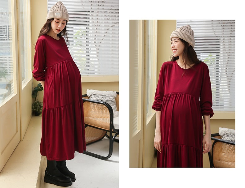 Layered & Flowy Nursing Dress