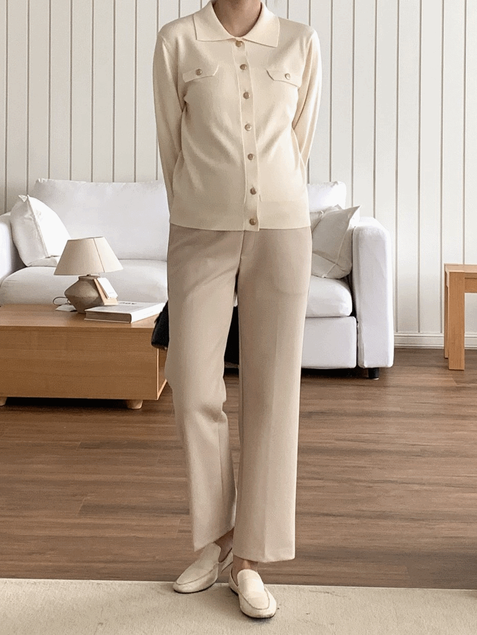 Tencel Relaxed Straight Leg Pants