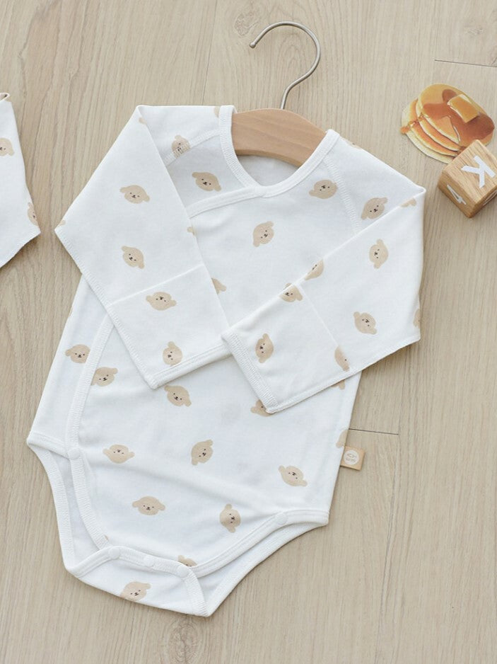 MMBP009 Baby&I 初生禮物套裝-小狗 (口水肩, 和尚袍, 夾衣, 包被, 手套)