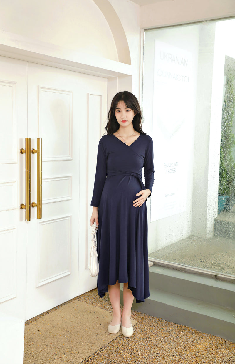 V-Neckline Wrap Dress