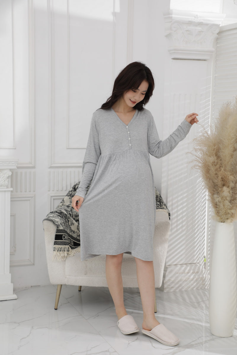 Ultrasoft Long Sleeve Nursing Dress