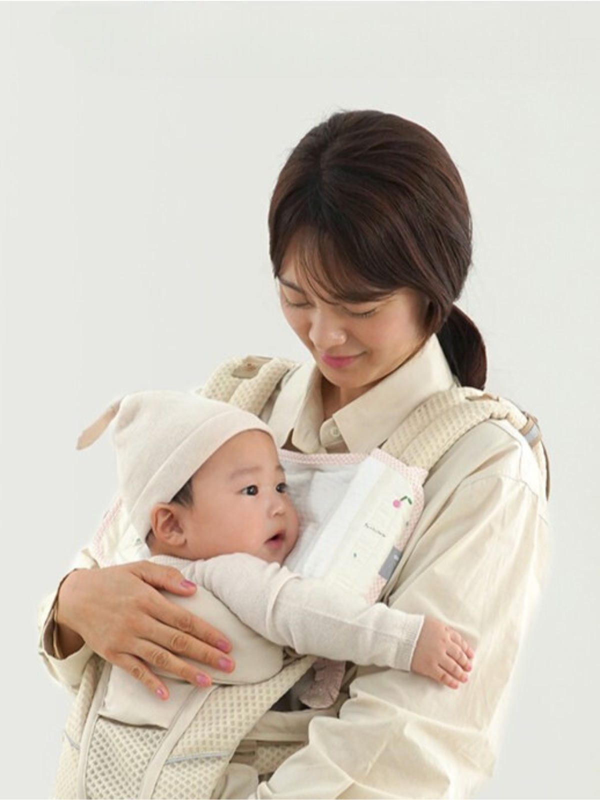 KRBA418 韓國 Bamboo Bebe 竹纖維嬰兒咬咬巾3件裝 (連胸前巾) (4種圖案)