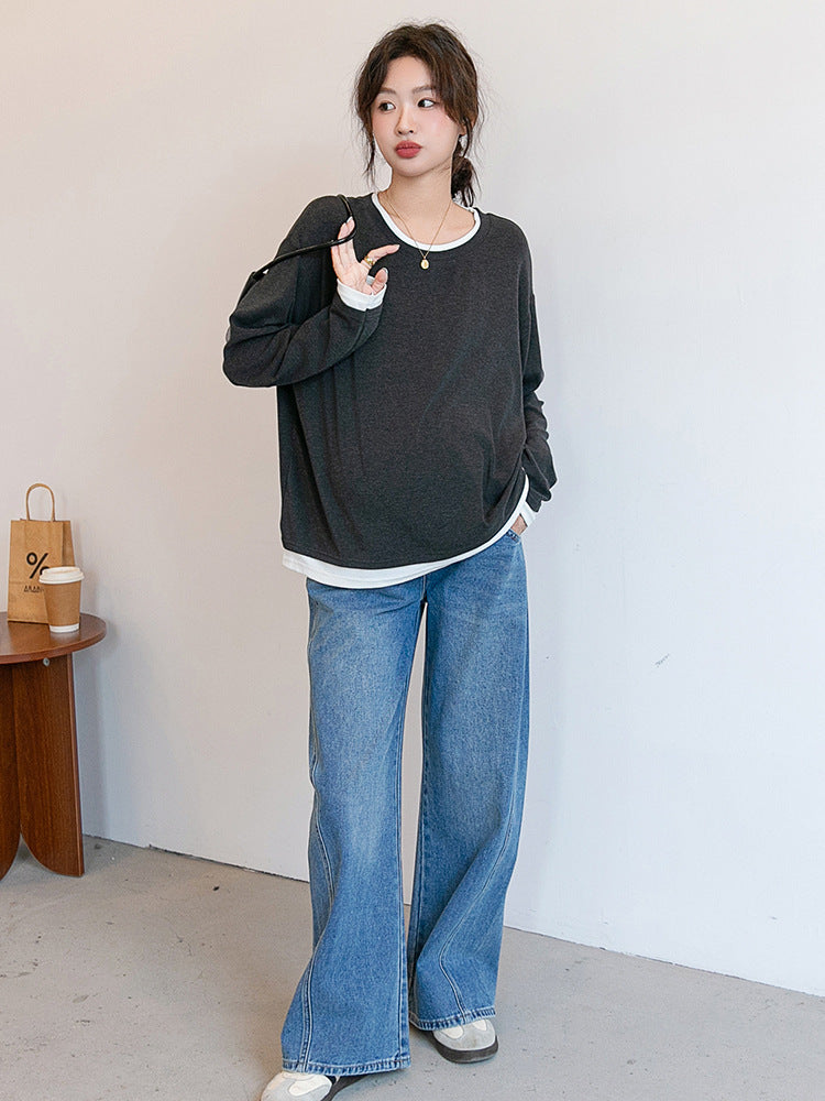Cotton Layered-Look Top