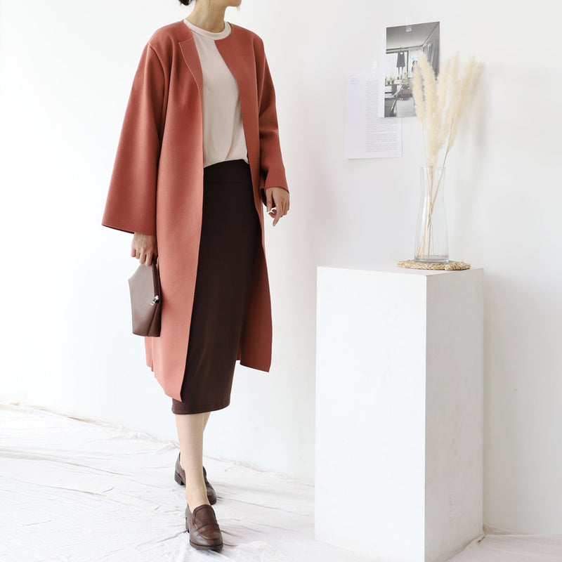 Stretch Midi Skirt