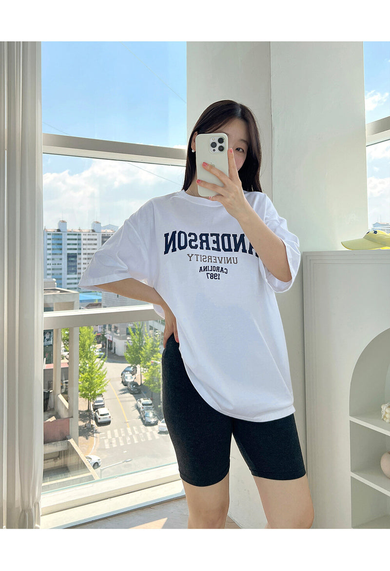 Cotton Anderson Short Sleeve Oversized Top