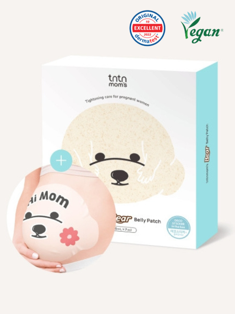 KRTN038 Korea tntn mom's Puppy Belly Patch (7pcs) for Stretch Marks Care (For Early to Mid Pregnancy)