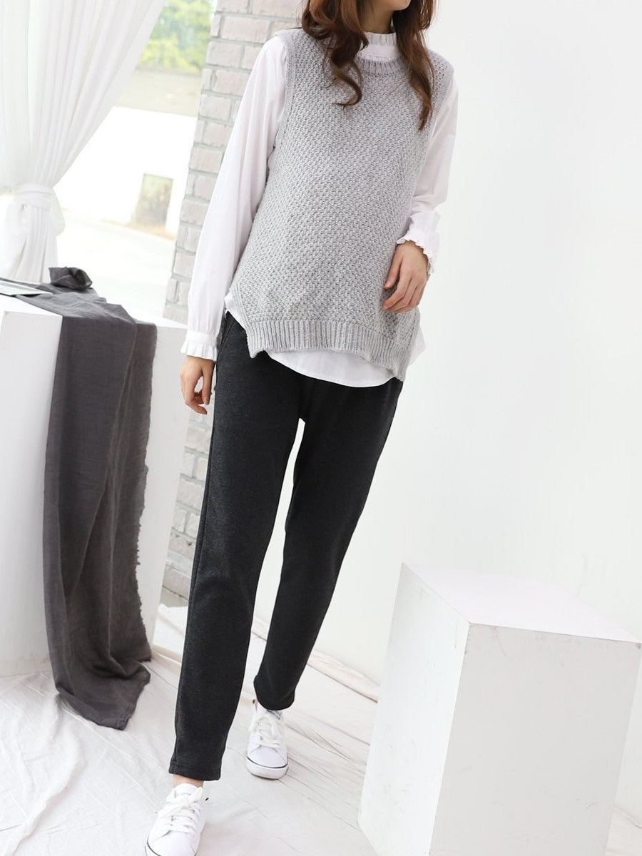 Comfy Brushed Pants with Yoga Waistband