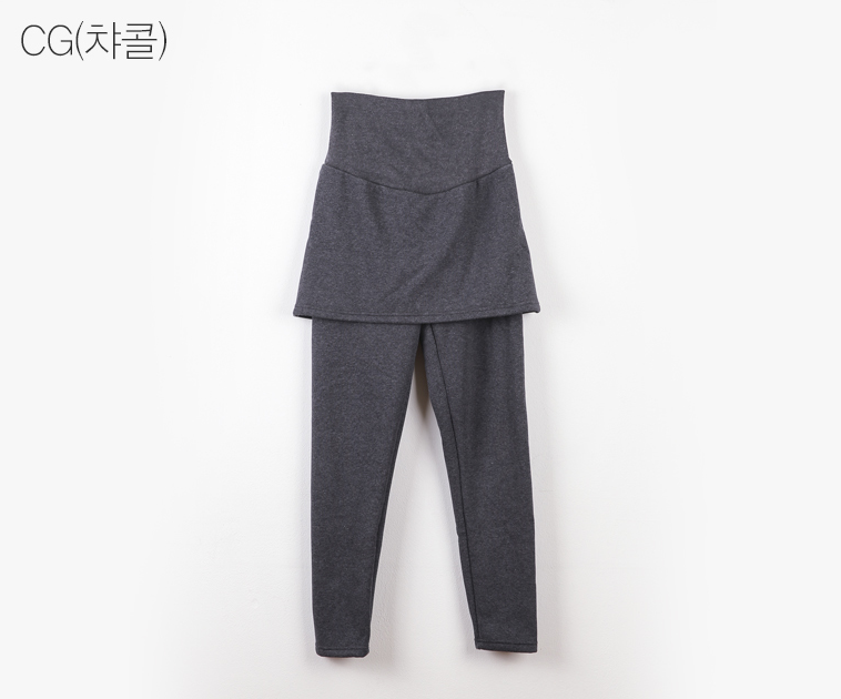 KRMD710 韓國 Mom's day 高級優質托腹人工仿貂保暖短裙Leggings (2色) [孕婦緊身褲/下裝]