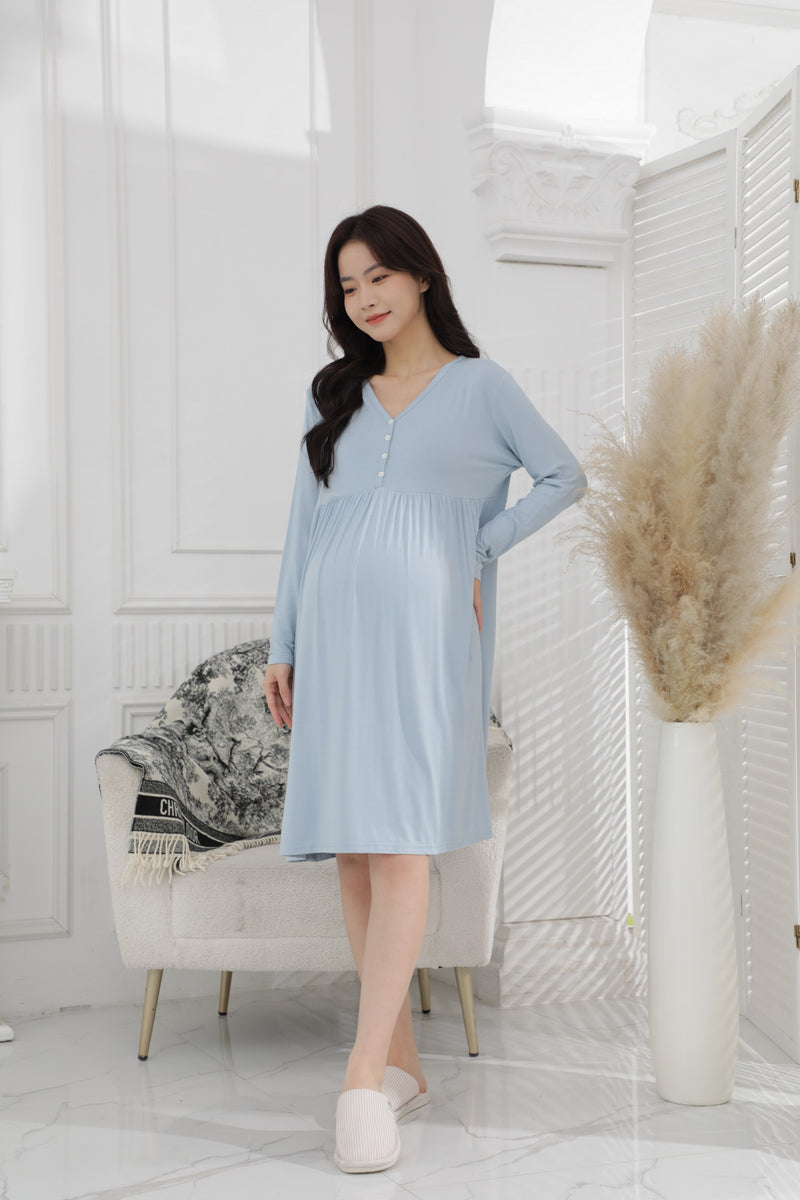 Ultrasoft Long Sleeve Nursing Dress