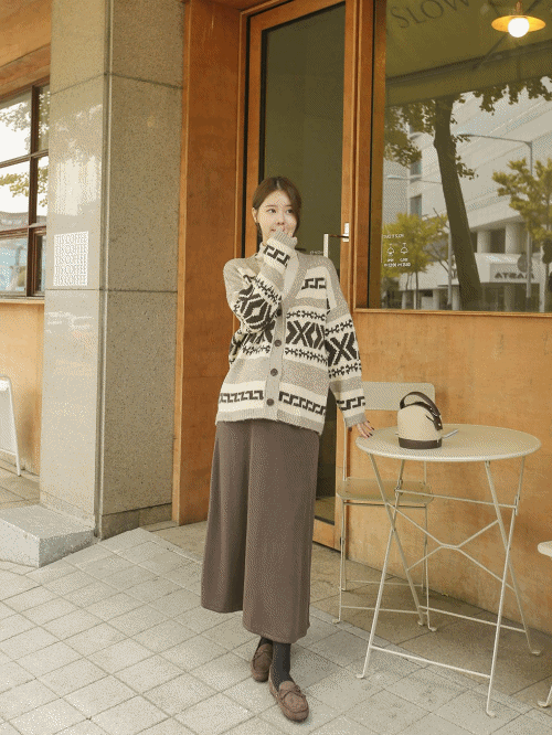 Brushed Rib Knit Skirt