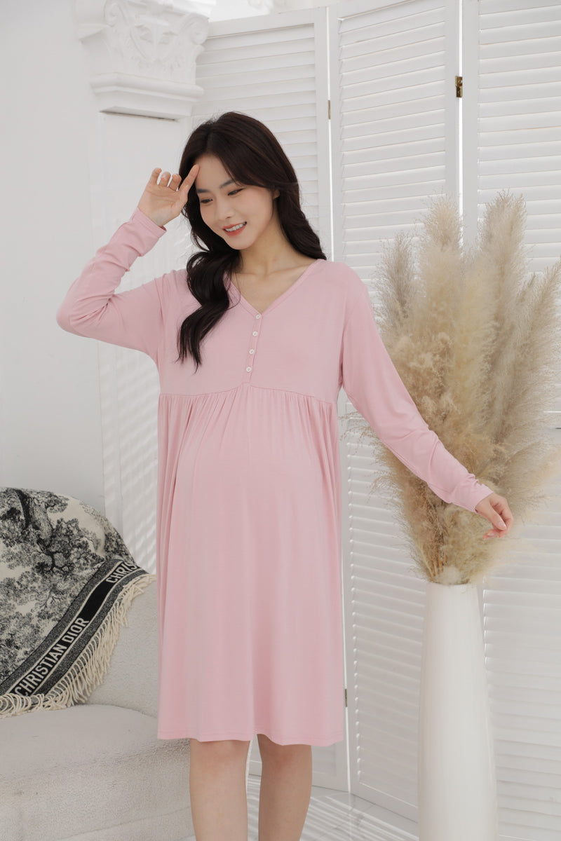 Ultrasoft Long Sleeve Nursing Dress