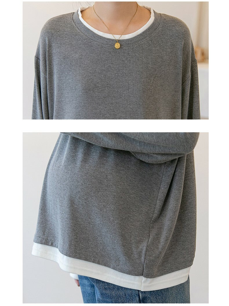 Cotton Layered-Look Top