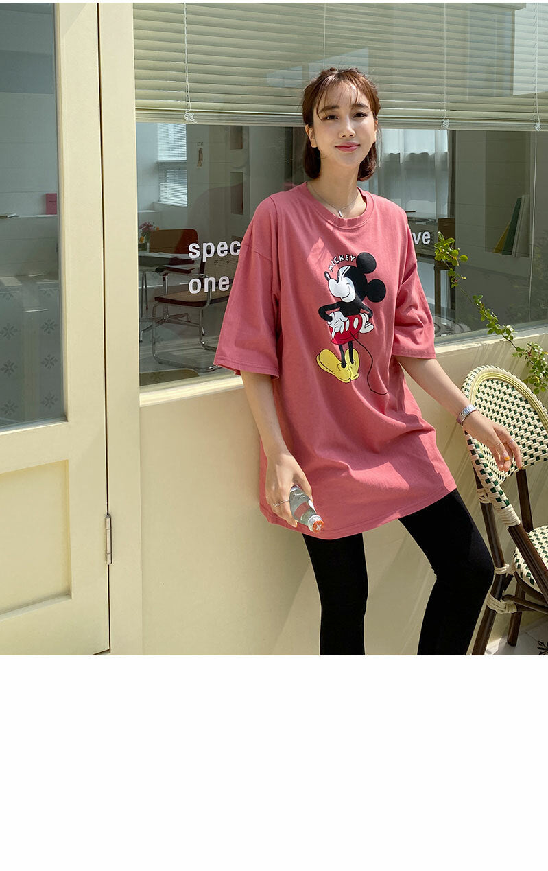 Cotton Mickey Mouse Nursing Top
