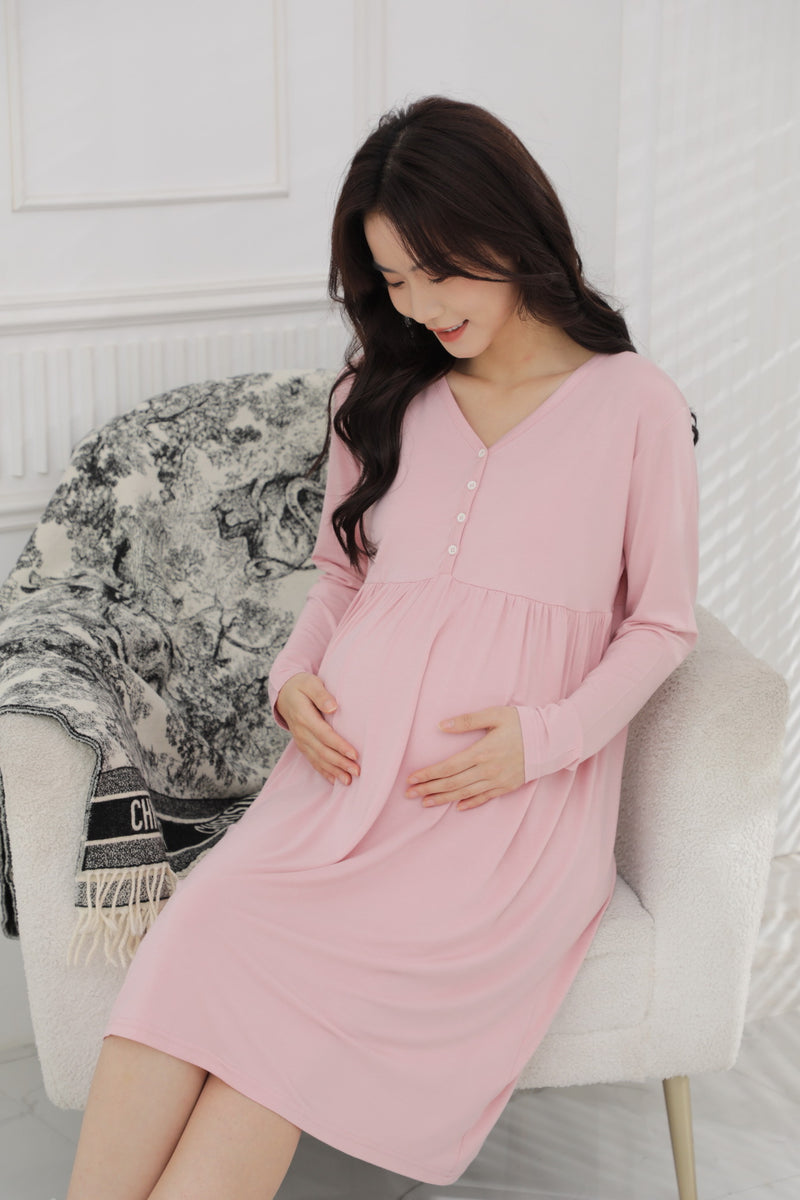 Ultrasoft Long Sleeve Nursing Dress