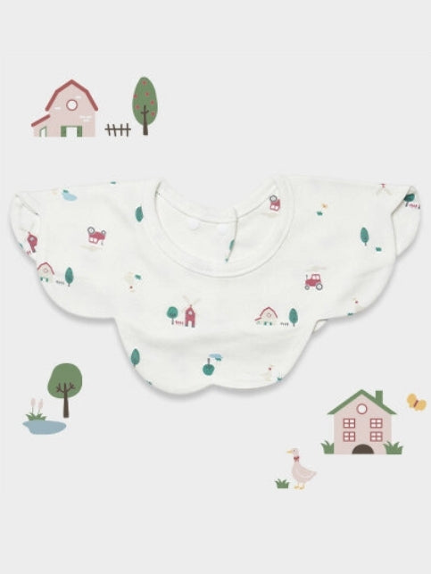 360°Flower Shape Bib-Little Farm (All Seasons)