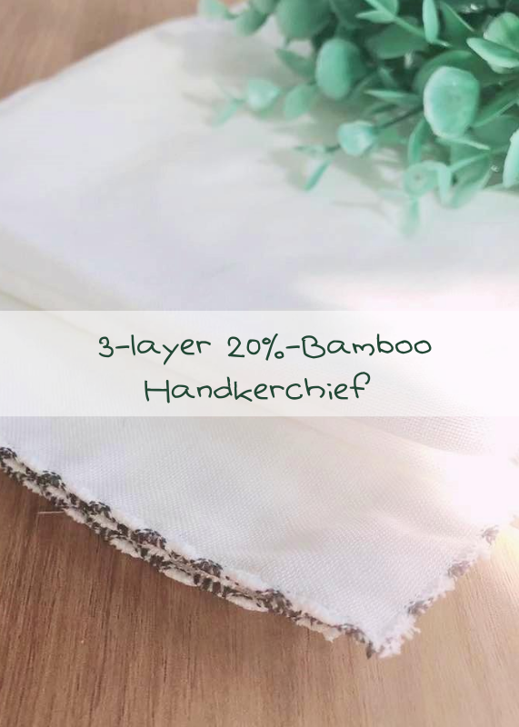 MMC003 Milky Mama Korea 3-layer 20%-Bamboo Baby Handkerchief [5pc] (37x37cm)