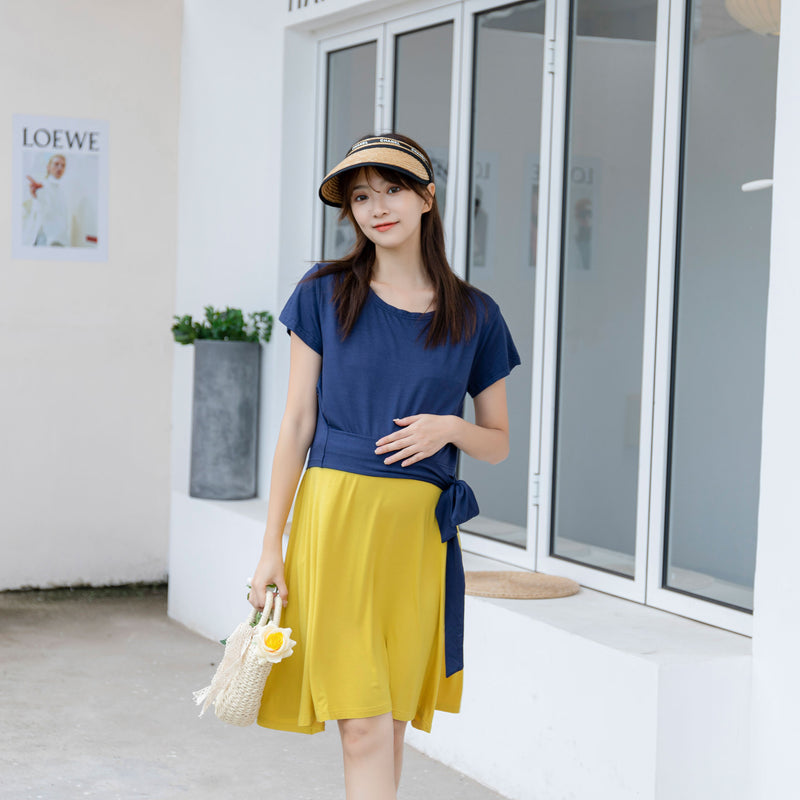 Two-Piece Contrasting Dress