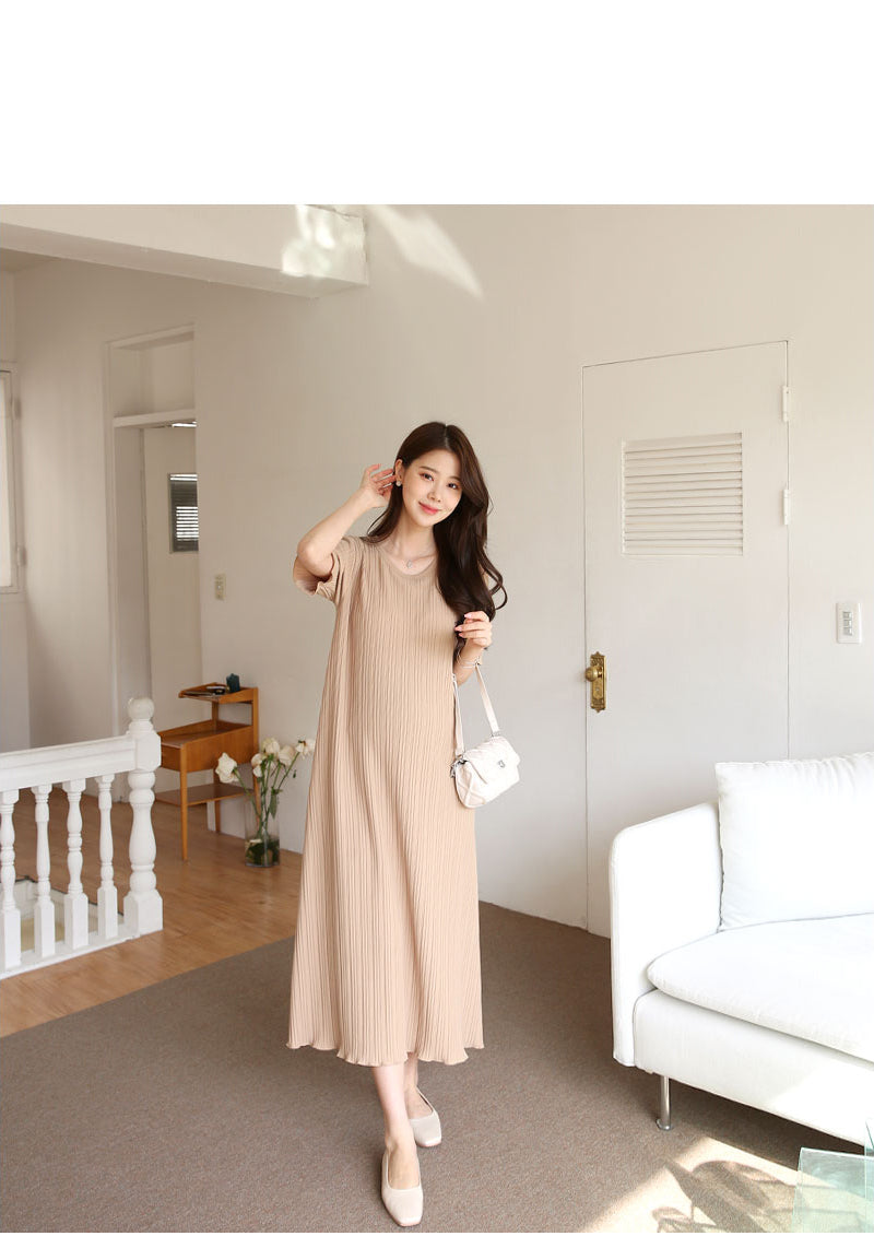 Plain Rib Maxi Dress