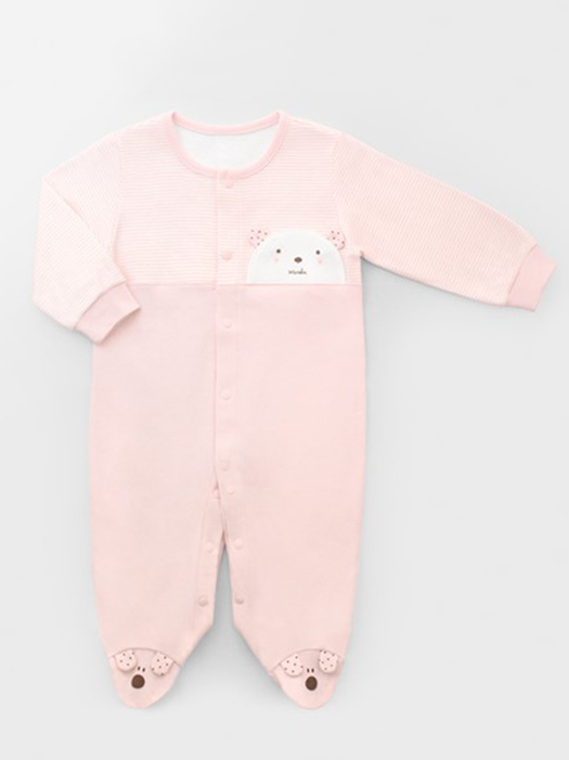 Romper-Pink Teddy Bear (All Seasons)