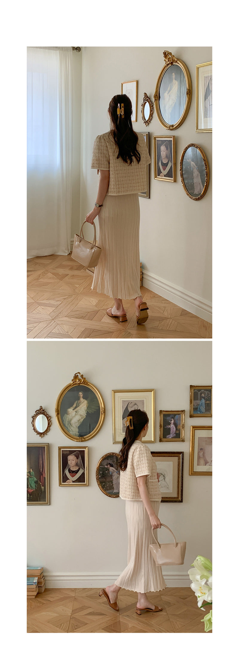 純色羅紋連身裙