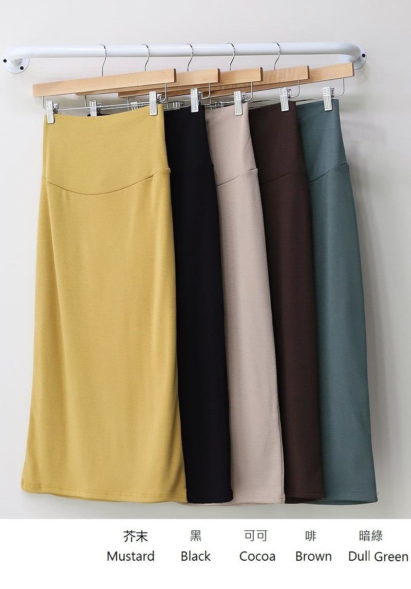 Stretch Midi Skirt