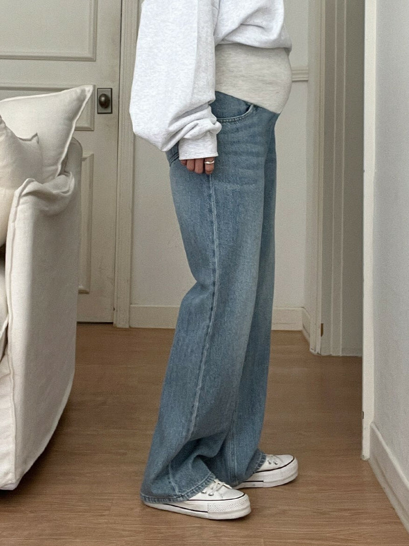Yoga Waist Wide-Leg Denim