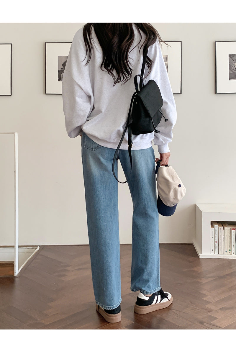 Yoga Waist Wide-Leg Denim