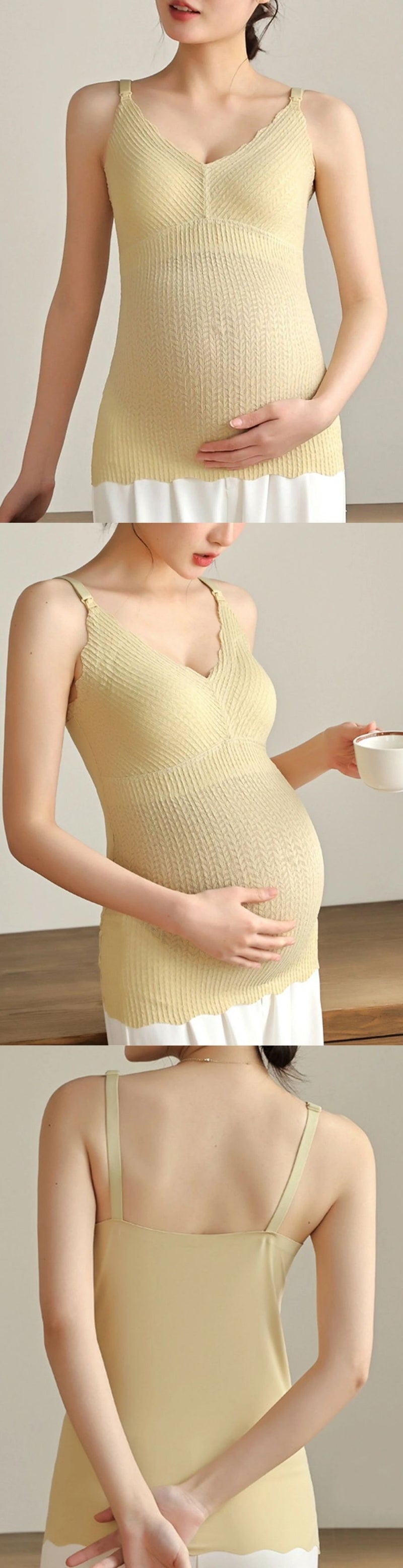 高彈性吊帶孕婦哺乳背心