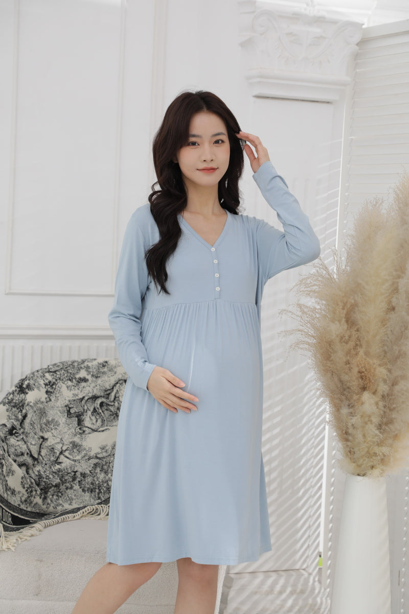 Ultrasoft Long Sleeve Nursing Dress