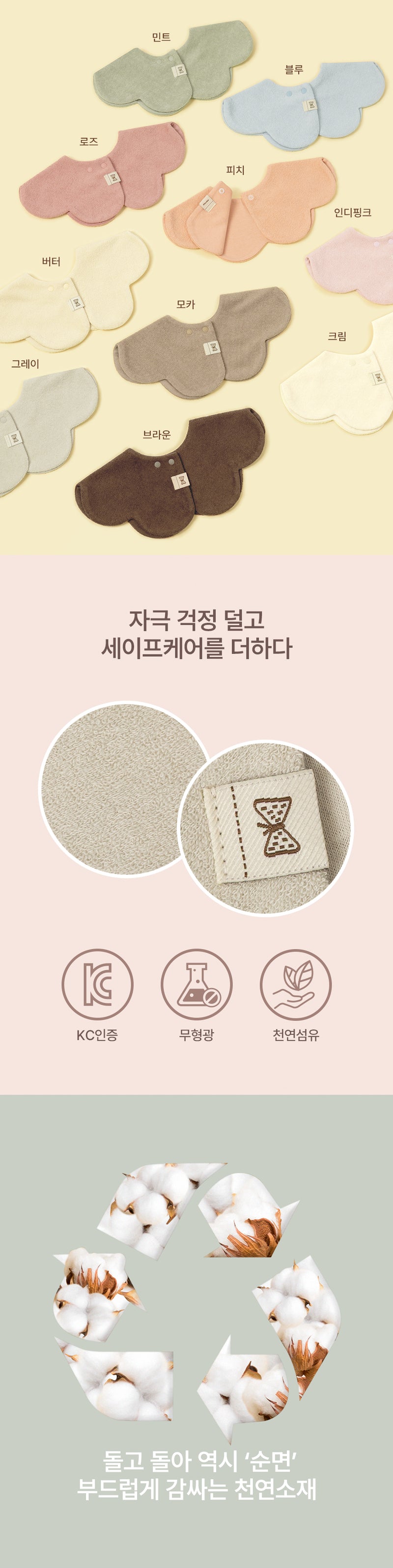 Bib-360°Flower Shape Terry (All Seasons)