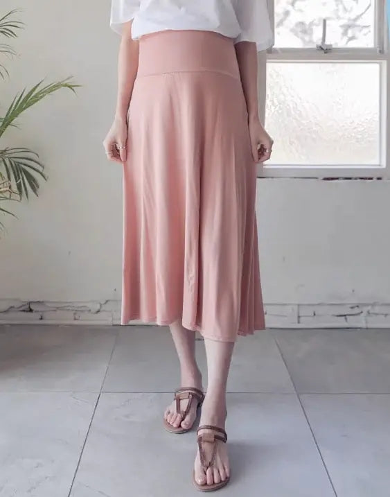 Pure Color Umbrella Yoga Skirt