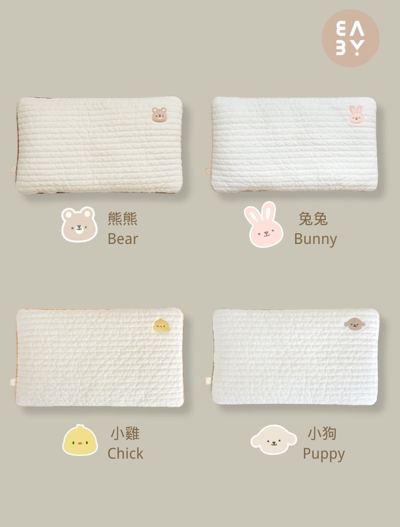 KRDY168 Korea Baby&I Double-sided Mesh Embroidery Baby Pillow-100count Cotton (4 Patterns)