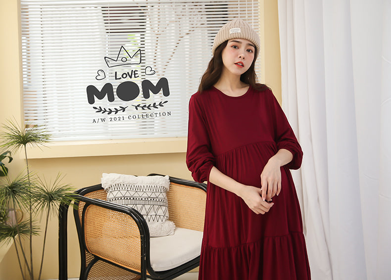 Layered & Flowy Nursing Dress