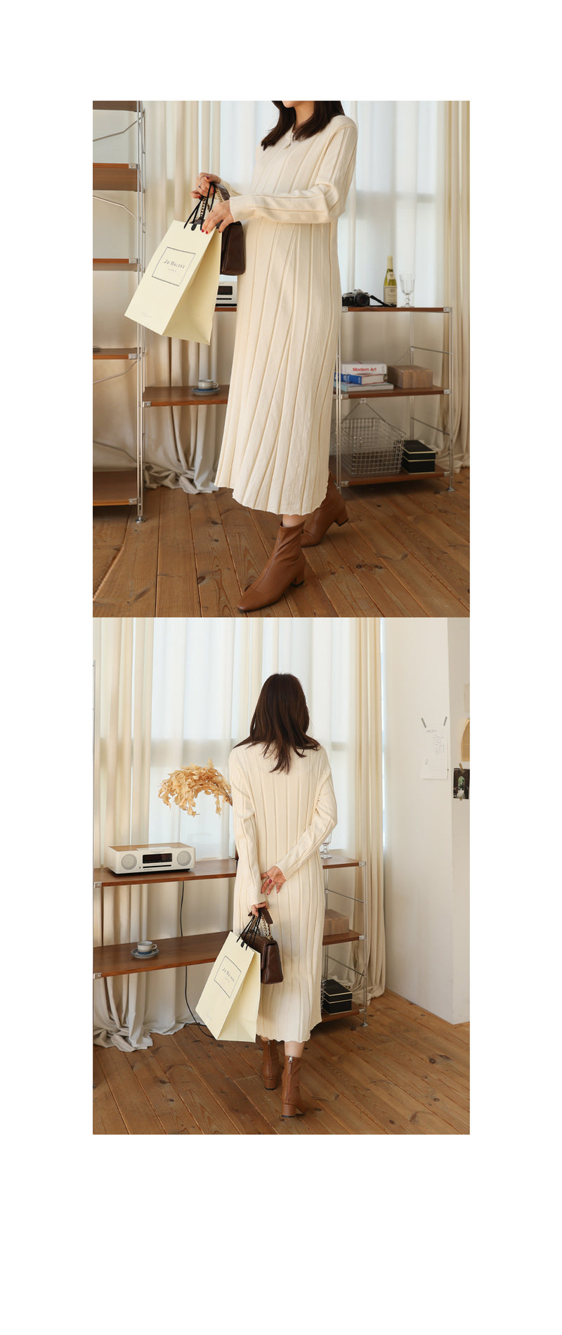 Ribbed Knit Maxi Dress