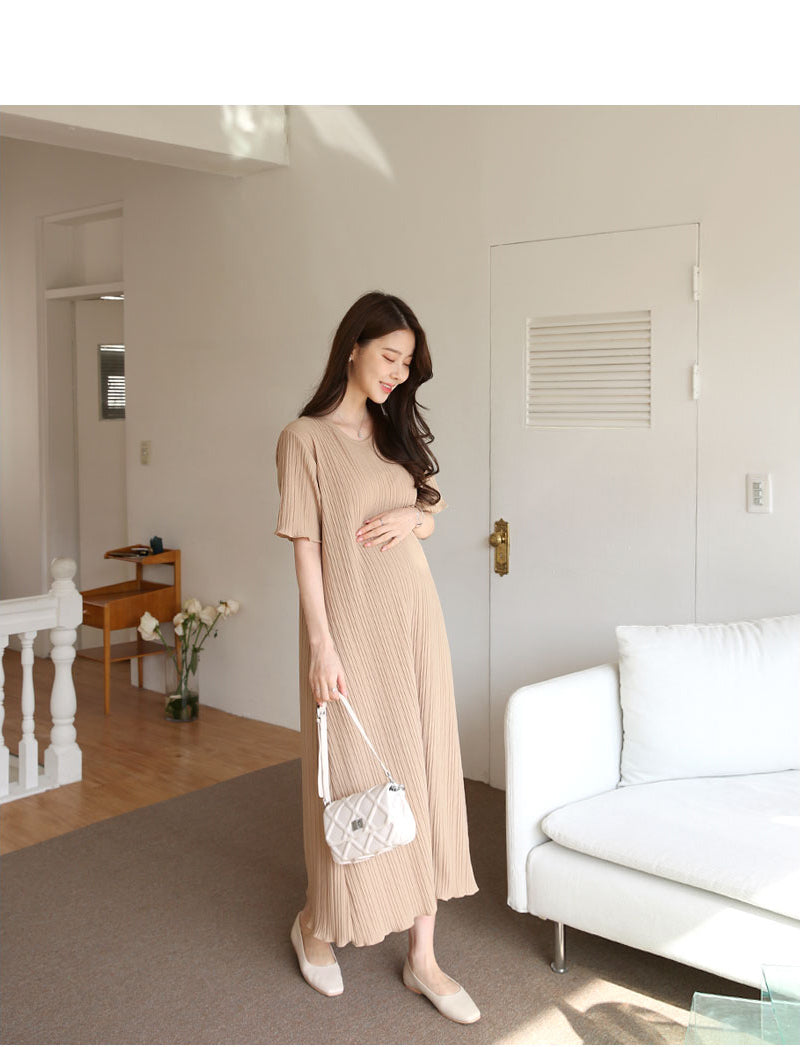Plain Rib Maxi Dress